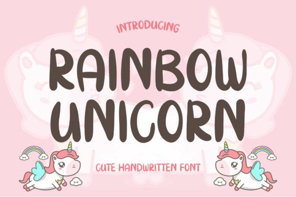 Rainbow Unicorn Font