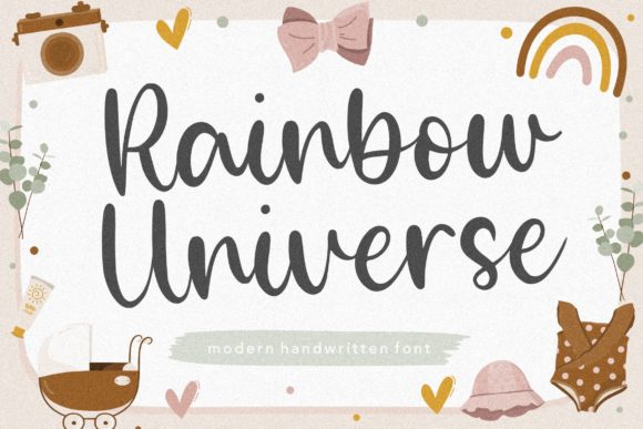 Rainbow Universe Font Poster 1
