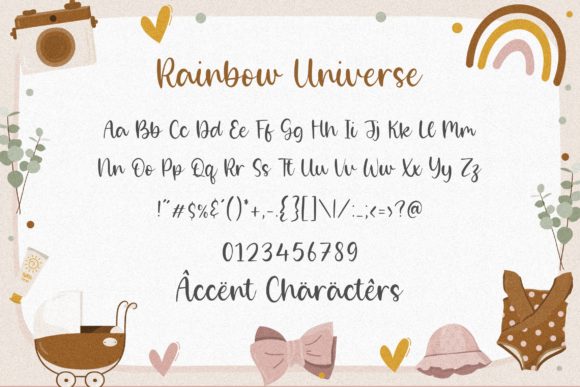 Rainbow Universe Font Poster 6