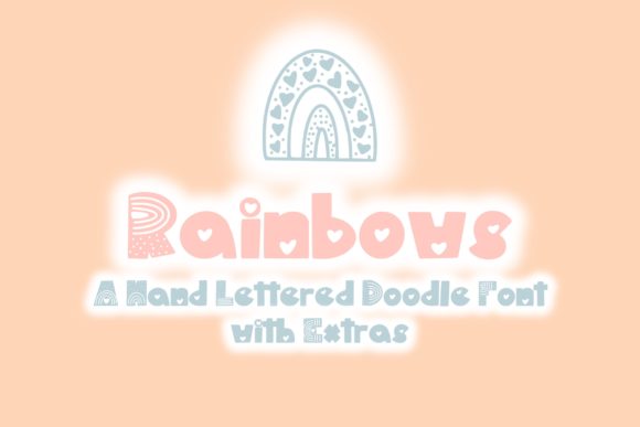 Rainbows Font Poster 1