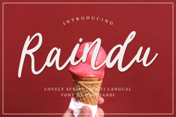 Raindu Font Raindu Font Poster 1