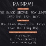 Rainray Font Poster 8