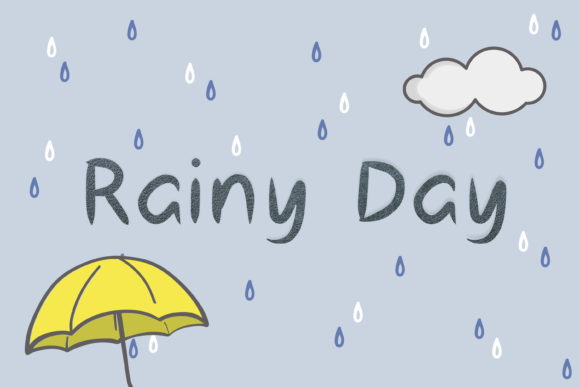 Rainy Day Font Poster 1