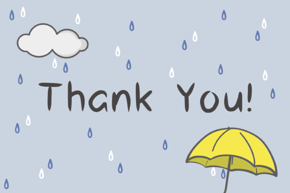 Rainy Day Font Poster 2