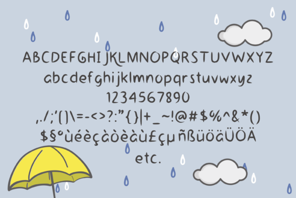 Rainy Day Font Poster 3