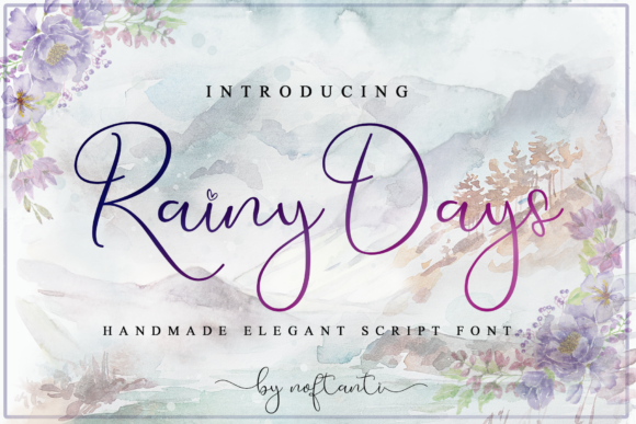 Rainy Days Font Rainy Days Font Poster 1
