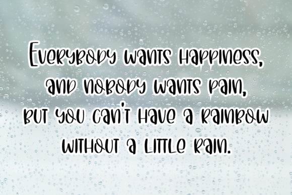 Rainy Holidays Font Poster 2