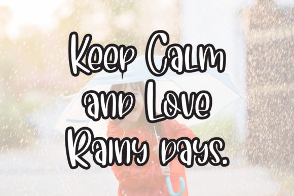 Rainy Holidays Font Poster 4