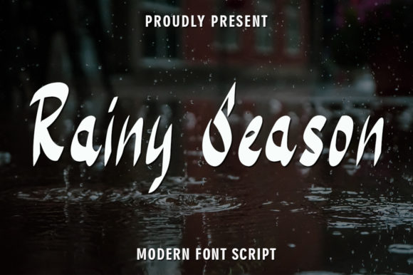 Rainy Season Font Poster 1