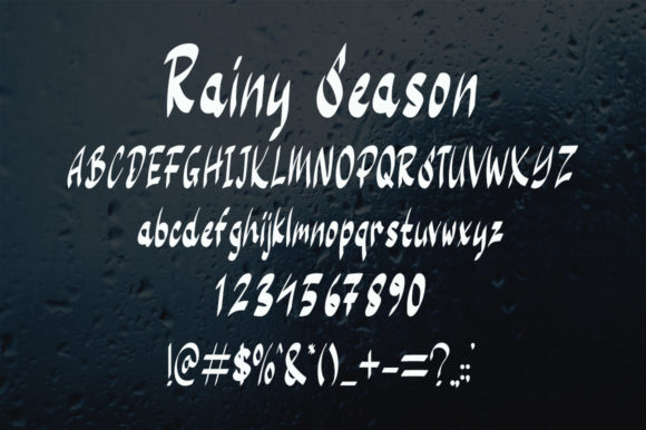 Rainy Season Font Poster 5
