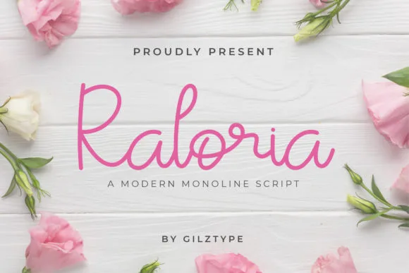 Raloria Font Raloria Font Poster 1