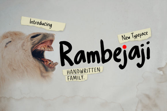 Rambejaji Font Poster 1