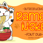 Ramen Neko Font Poster 1