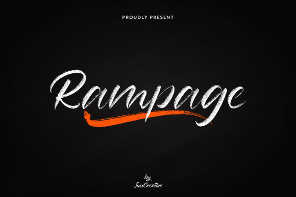 Rampage Font Poster 1