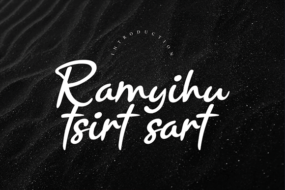 Ramyihu Tsirt Sart Font Poster 1