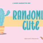 Randomly Cute Font Poster 1