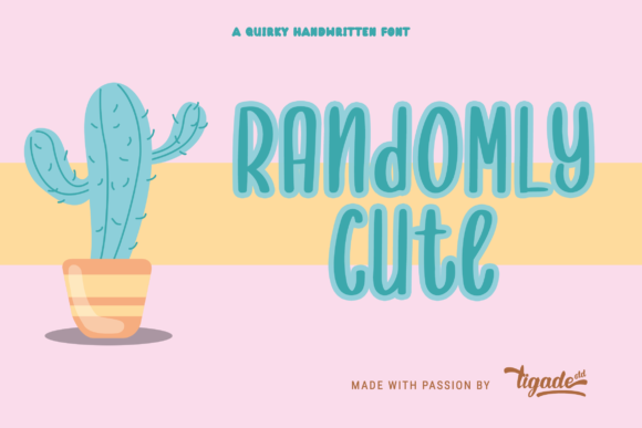 Randomly Cute Font Poster 1