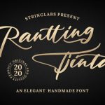 Rantting Tjinta Font Poster 1