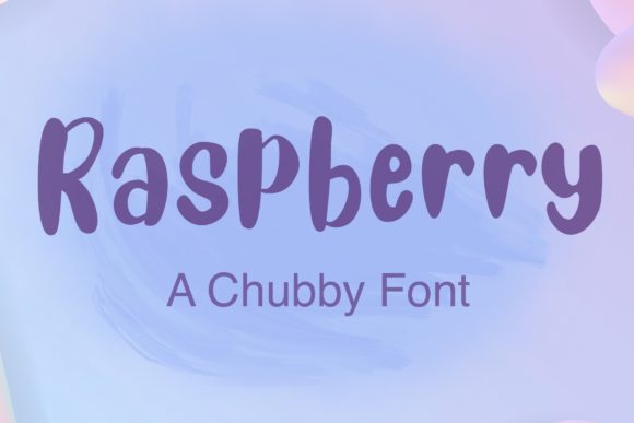 Raspberry Font Poster 1