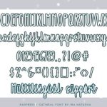 Raspberry Oatmeal Font Poster 4