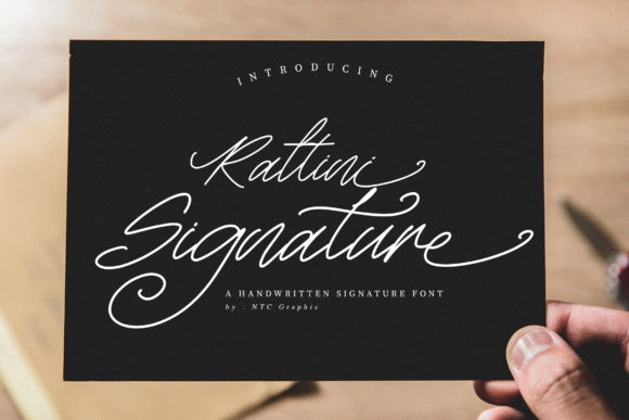 Rattini Signature Font Poster 1