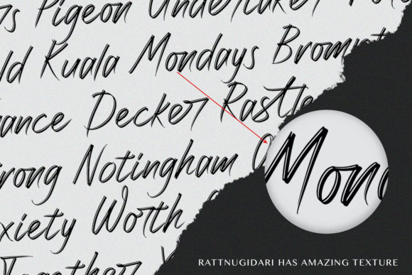 Rattnugidari Font Poster 2