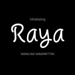 Raya Font Poster 1