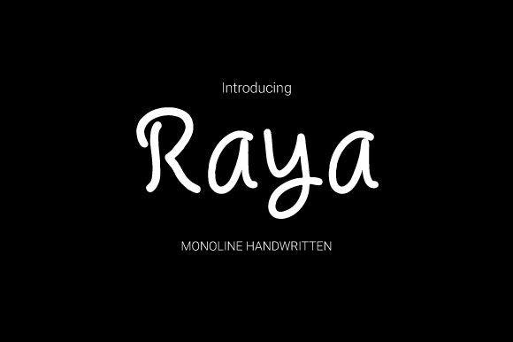 Raya Font Poster 1