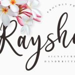 Raysha Font Poster 1