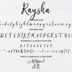 Raysha Font Poster 7