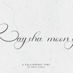 Raysha Moonly Font Poster 1