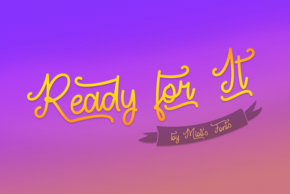 Ready for It Font Poster 1