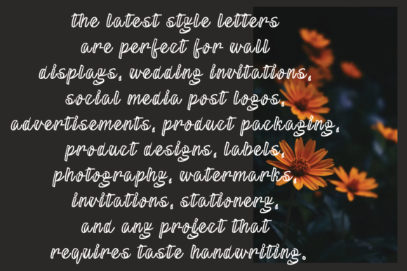 Realistic Font Poster 3