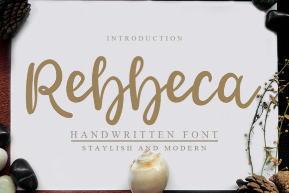 Rebbeca Font Poster 1