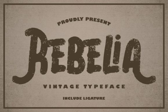 Rebelia Font Poster 1