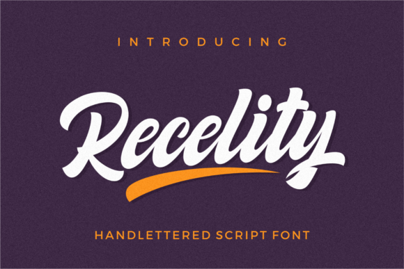 Recelity Font Recelity Font Poster 1