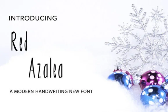 Red Azalea Font Red Azalea Font Poster 1