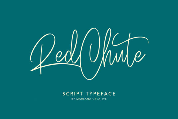 Red Chute Font Poster 1