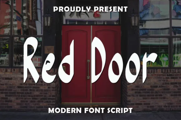 Red Door Font Red Door Font Poster 1