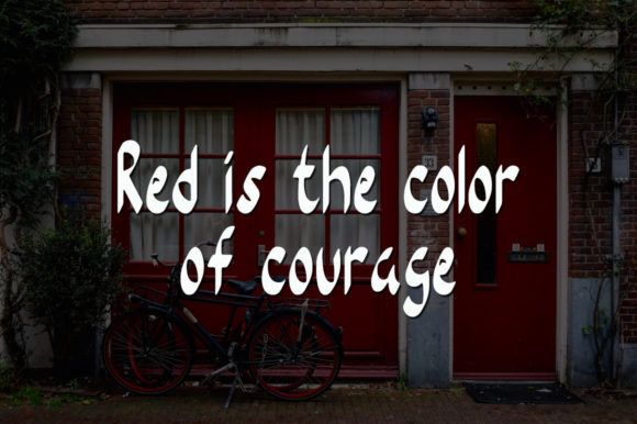 Red Door Font Poster 3