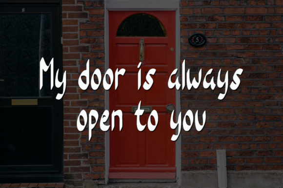 Red Door Font Poster 4
