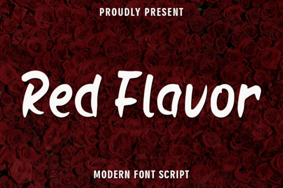 Red Flavor Font Poster 1