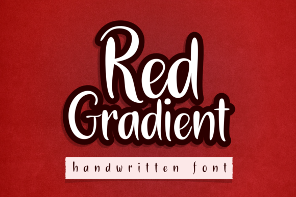 Red Gradient Font Poster 1