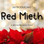 Red Mieth Font Poster 1
