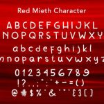 Red Mieth Font Poster 5