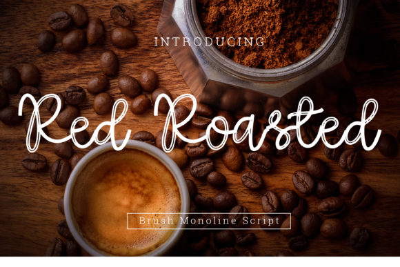 Red Roasted Font Poster 1