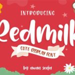 Redmilk Font Poster 1