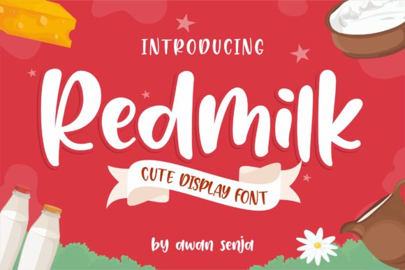 Redmilk Font Poster 1