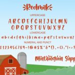 Redmilk Font Poster 9