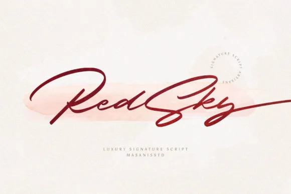 RedSky Font RedSky Font Poster 1